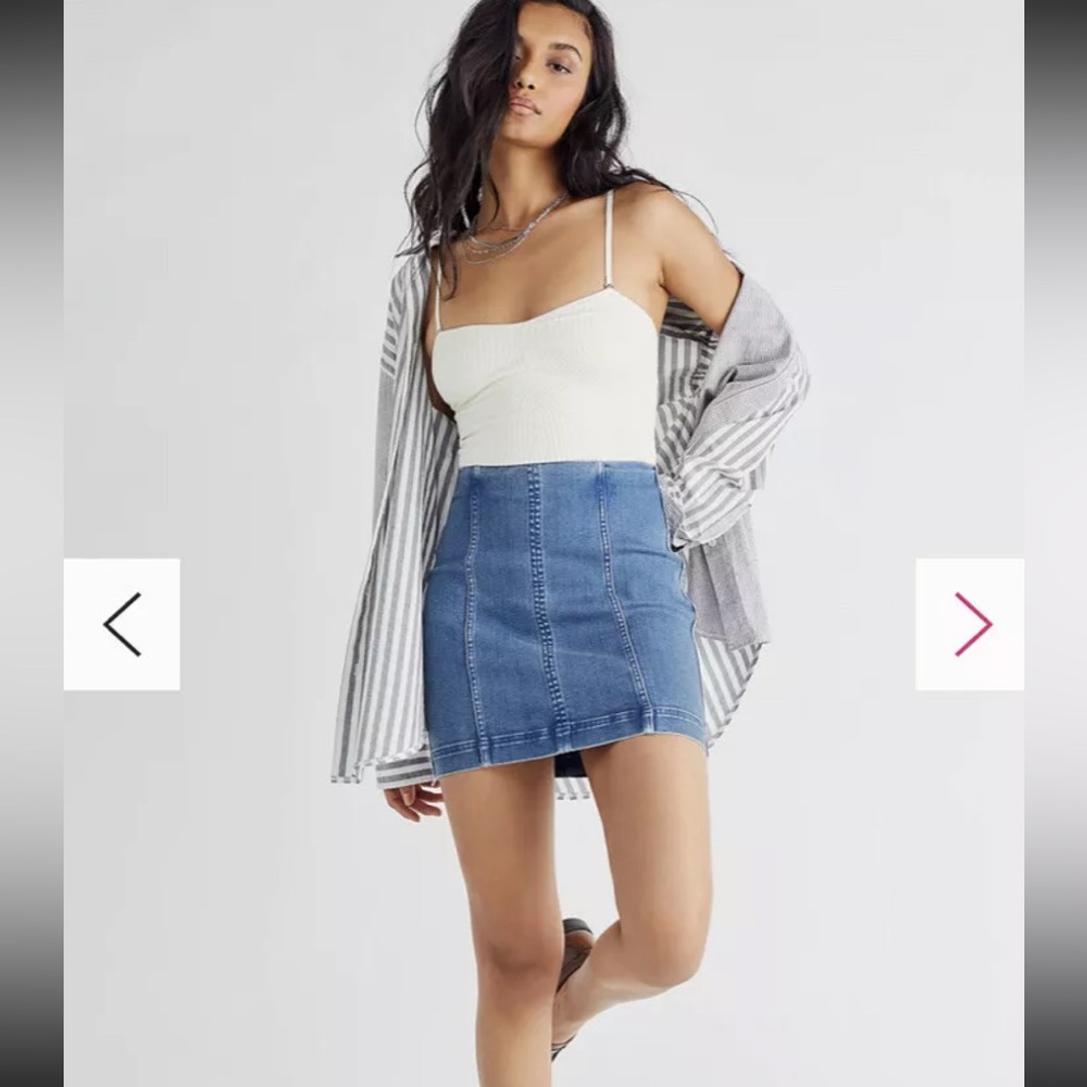 free people skirt . Strech size 10